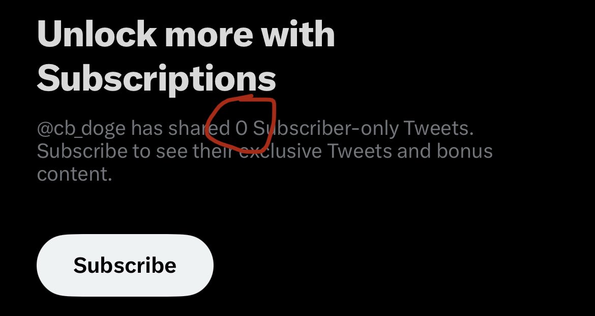 liorxvi's tweet photo. @cb_doge Am I missing something? What value do you provide for paid subs? https://t.co/IIFVD7q8kK