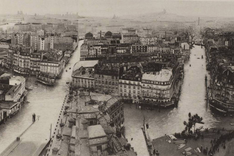 Grande crue de la Seine. 
1910. Paris Big Flood