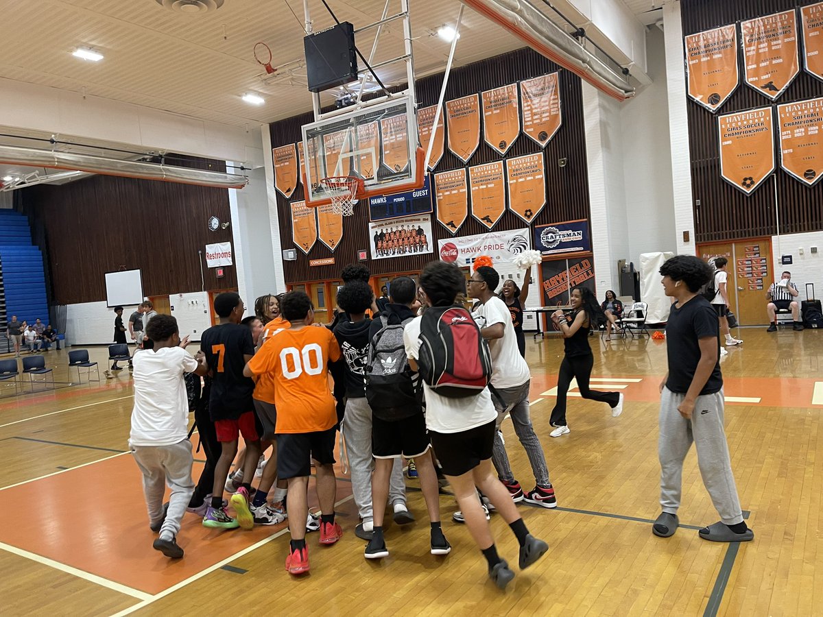 HawksStayAfter's tweet photo. We are Champions x3! 
Hawks won all three brackets yesterday in the @FCPSR3 MS basketball league!  We are proud of all our student athletes. 8 weeks of hard work and dedication paid off. (1/2) @hayfieldsports @FCPSHayfieldSS https://t.co/ed7WyTQWDh