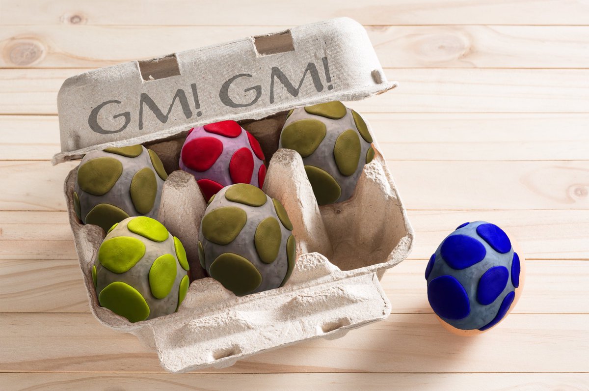 ClayCollective_'s tweet photo. GM! Hope everyone has an Eggcellent Sunday! #ClayCollective https://t.co/rMthuDxx6b