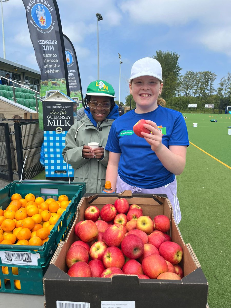 Thank you to M&amp;S, who provided 700 pieces of fruit yesterday at the #YouthGames. Thank you to Dame Mary Perkins for helping with the fruit distribution too!!