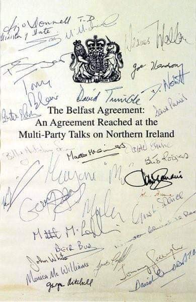 This collective voice of the people of Ireland bestowed an enduring political and moral authority on the Good Friday Agreement. #goodfridayagreement #Ireland