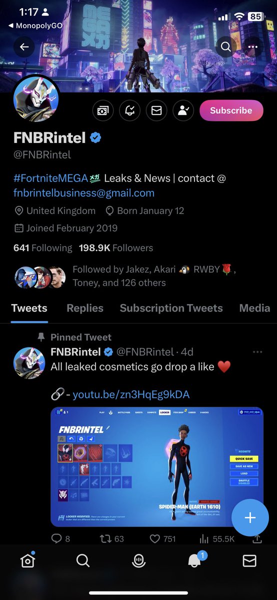 xyanfoshi's tweet photo. @FNBRintel @jsneverwins @nobitaszn Done,GL https://t.co/bgioEwf1lA