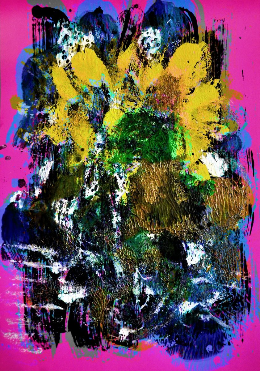 Sunflowers garden 🌻
#nft #NFTs #NFTartist #monoprint 
#digitalart