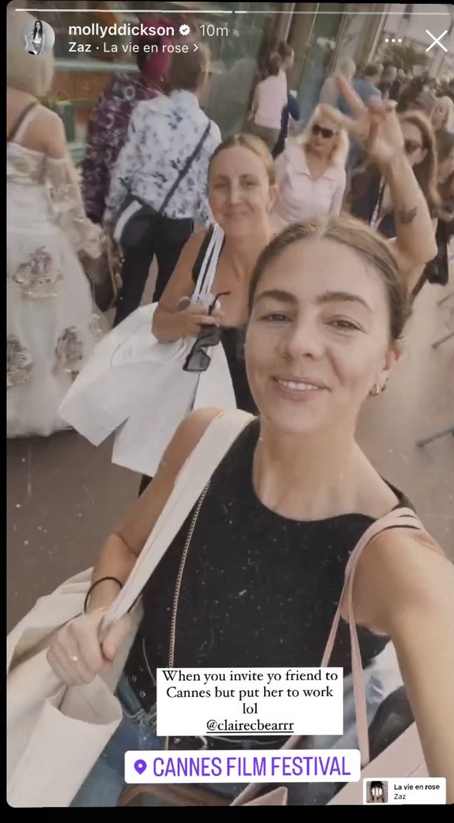 ScarlettForum's tweet photo. Scarlett Johansson’s stylist Molly Dickson is at Cannes. Scarlett’s new movie Asteroid City is having the World premiere there on this Tuesday. We are gonna see her on the red carpet after so long ❤️ https://t.co/ebi4zypxwr