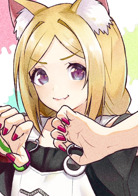 楽描きアキちゃん!! #アロ絵