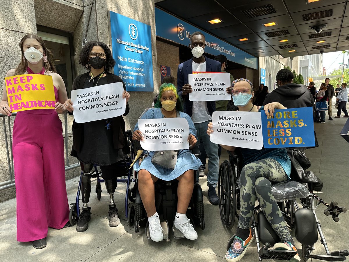 Eman_Rimawi's tweet image. #KeepMasksInHealthcare 

⁦@BrooklynBCID⁩ ⁦@CID_NY⁩ #HILC out and proud together, wearing our masks and showing our disability pride!