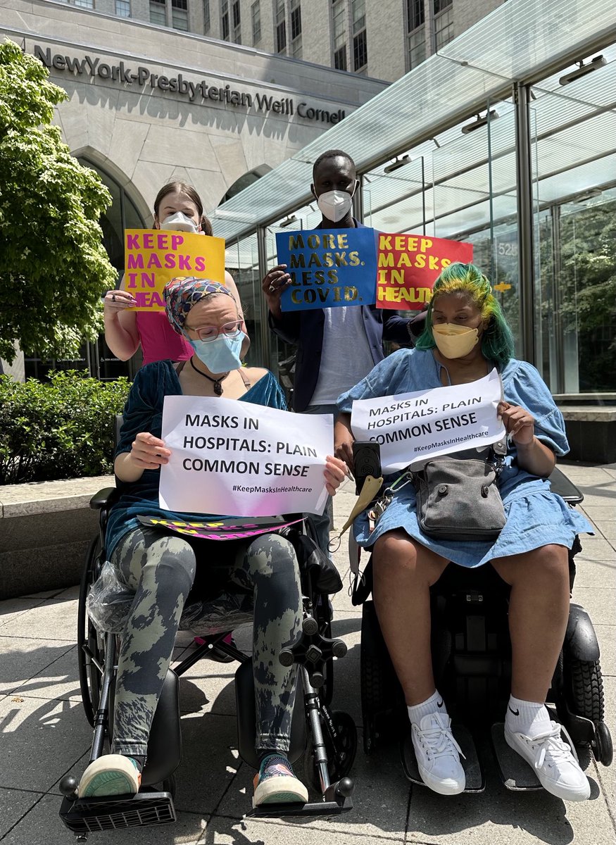 Eman_Rimawi's tweet image. #KeepMasksInHealthcare 

⁦@BrooklynBCID⁩ ⁦@CID_NY⁩ #HILC out and proud together, wearing our masks and showing our disability pride!