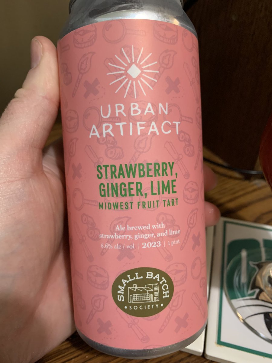 Continuing #SourSunday with @UrbanArtifact 🍓 🫚 & Lime Midwest Fruit Tart 😋🍻👍 #ohiocraftbeer #CraftBeer #sundaynightsup @mikeadam16 @Stef_Pellerin @johanc77 @JohanBBT @badhopper @ephoustonbill @RJellyman @Senor_Greezy @ASFreed @CATbrew13 @JonMontag @BrewGuy_ @River_City_MB