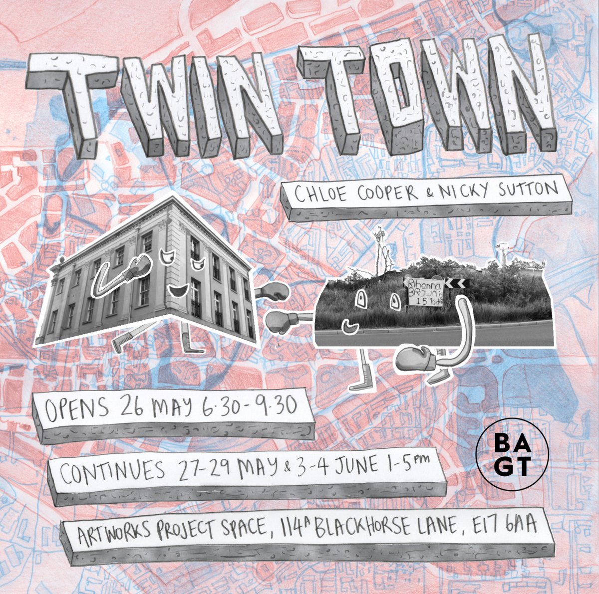 BAGTStudios's tweet photo. Twin Town Private View 26 May - https://t.co/IYtZRvNci1 https://t.co/m8aZu3Egfn