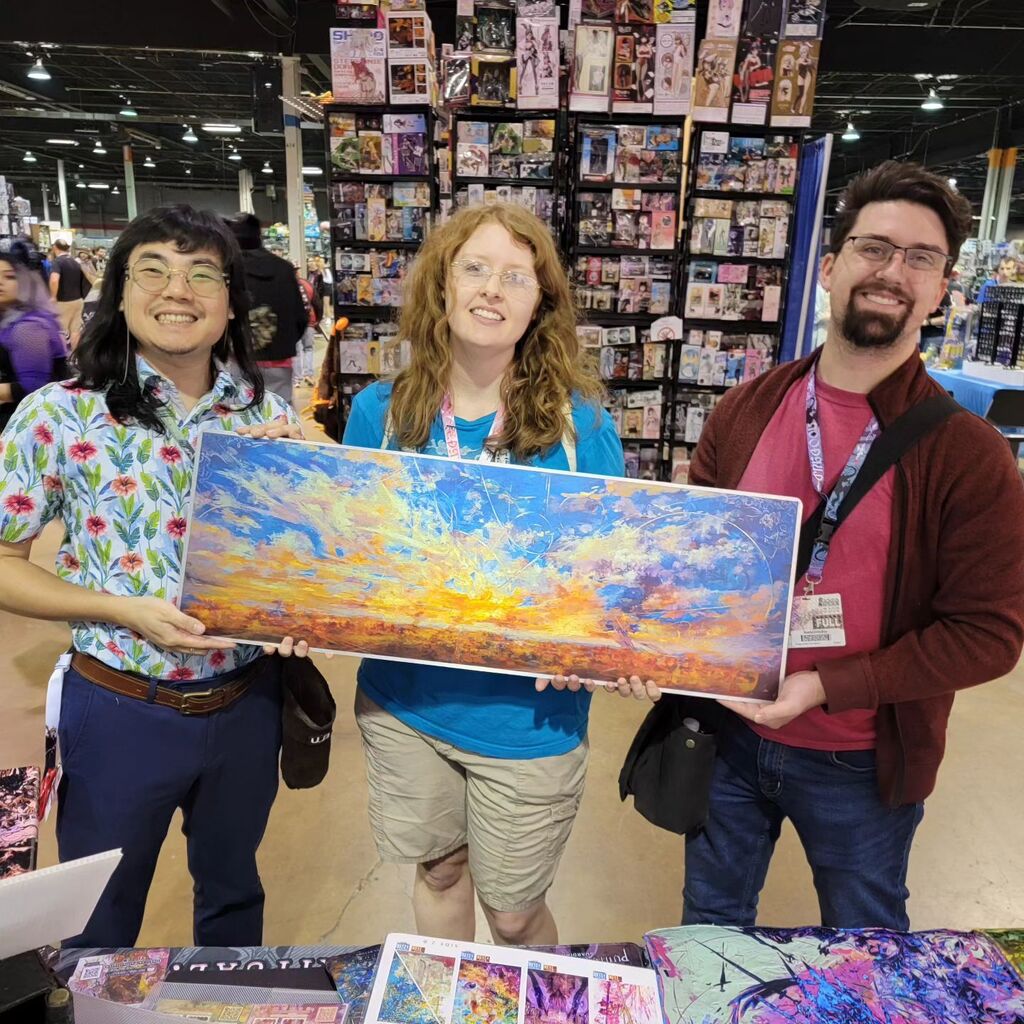 Puillustrated's tweet photo. It's giveaway time at 12pm today at @animecentralofficial at booth #932. Our rewards includes canvases, panoramic, deskmats and prints of your choice.

Come by 11:55am and we will make the drawing promptly.

Can't wait for share another fantastic round of yelling with y'all … https://t.co/0pssWhbU77