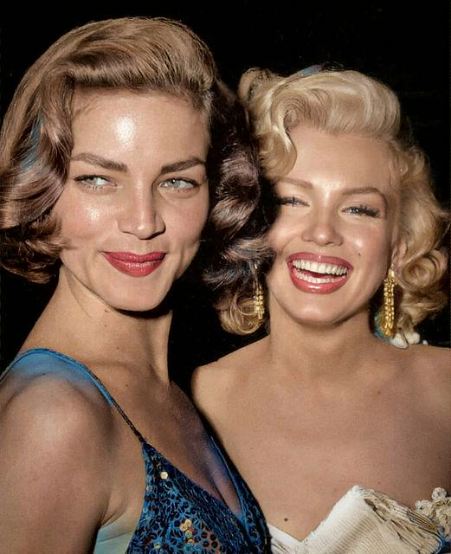 'Two iconic Hollywood beauties in one timeless picture 📸❤️ Lauren Bacall and Marilyn Monroe, forever immortalized on film 🎥🌟 #OldHollywoodGlamour #LegendsNeverDie' bit.ly/2MfXpkn