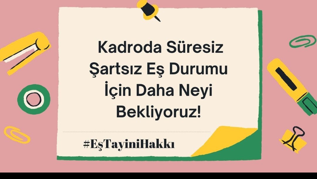 Sözleşmeli memurlara kadro düzenlemesi beklentilere cevap verememiştir. Memurların kadrodan beklentisi ailelerine kavuşmaktı. Bu haliyle yapılan düzenleme hiçbir anlam ifade etmemektedir. Etmiyor!
@RTErdogan

@iletisim
 
@mustafasenbd 
@mkulunk
 
@vedatbilgn

#EşTayiniHakkı