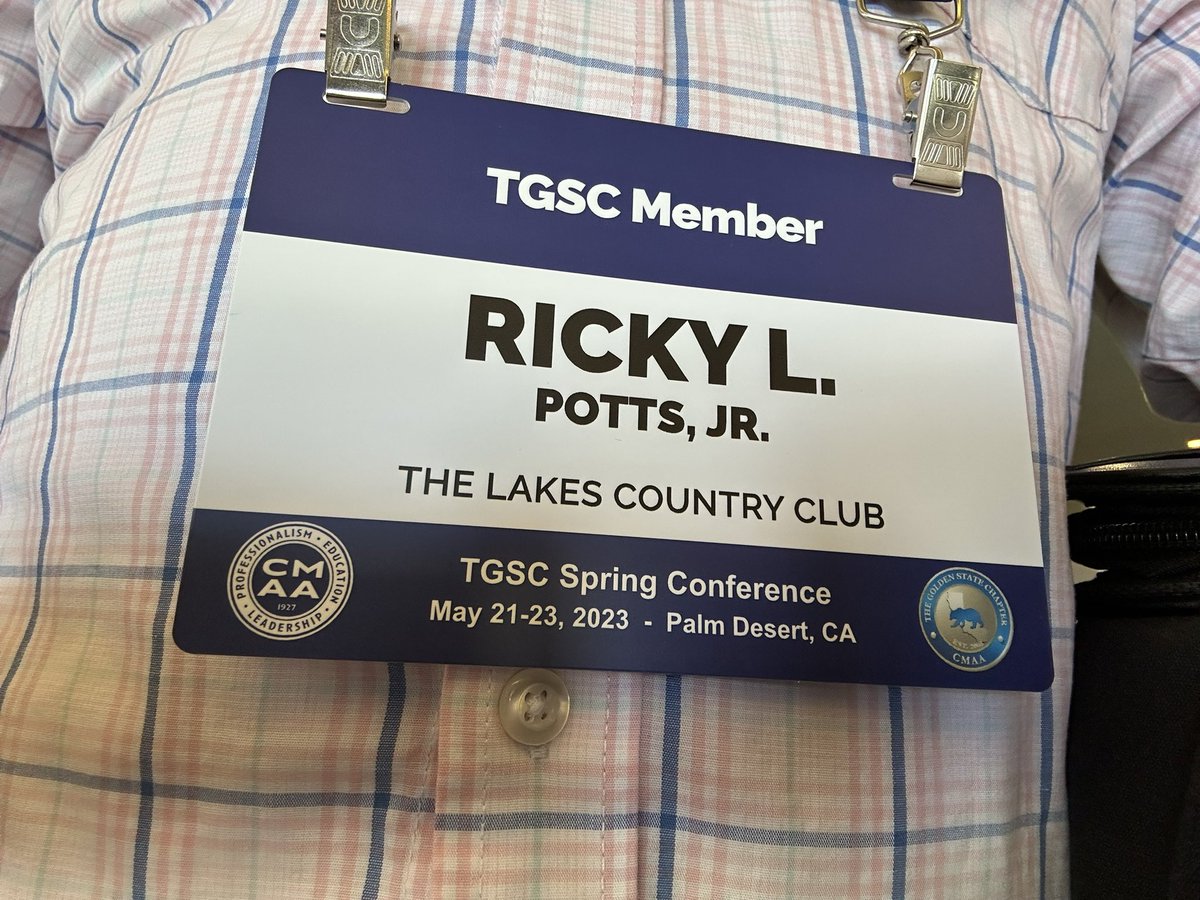 rickyleepotts's tweet photo. These name tags look GREAT! The conference schedule is on the back, too. Well done! #TGSCSpringConference https://t.co/NxfqWLYtNz