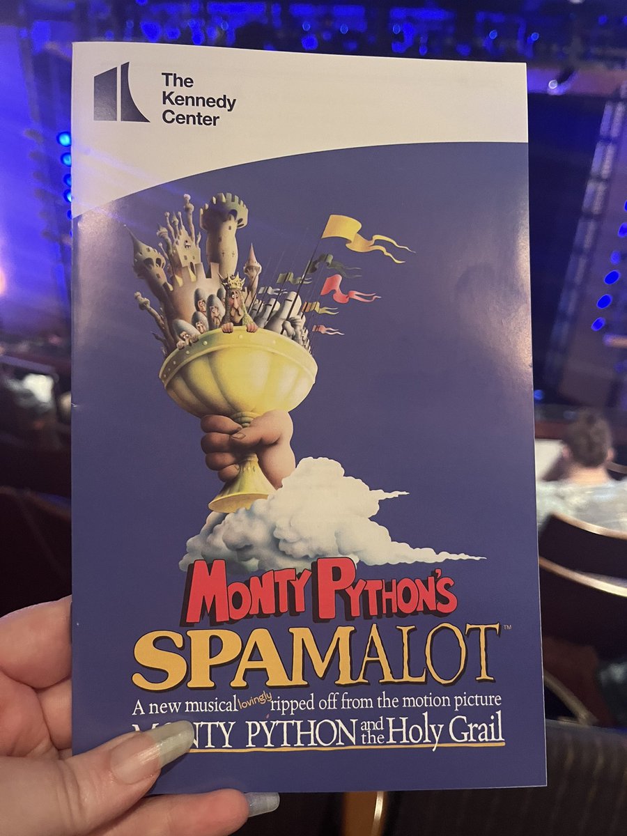 When your 14 y/o got your “Monty Python is hilarious” gene you know you have to see “Spamalot” #BroadwayCenterStage @kencen