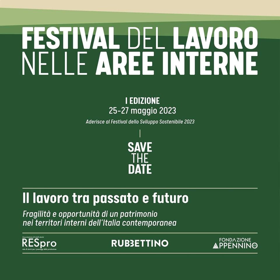 Ci siamo!
Dal 25 al 27 maggio a Sovera Mannelli, la prima edizione del nostro festival, in collaborazione con Fondazione Appennino e <a href="/rubbettinobooks/">Rubbettino Editore</a> .
Un evento di grande importanza e di assoluto rilievo!