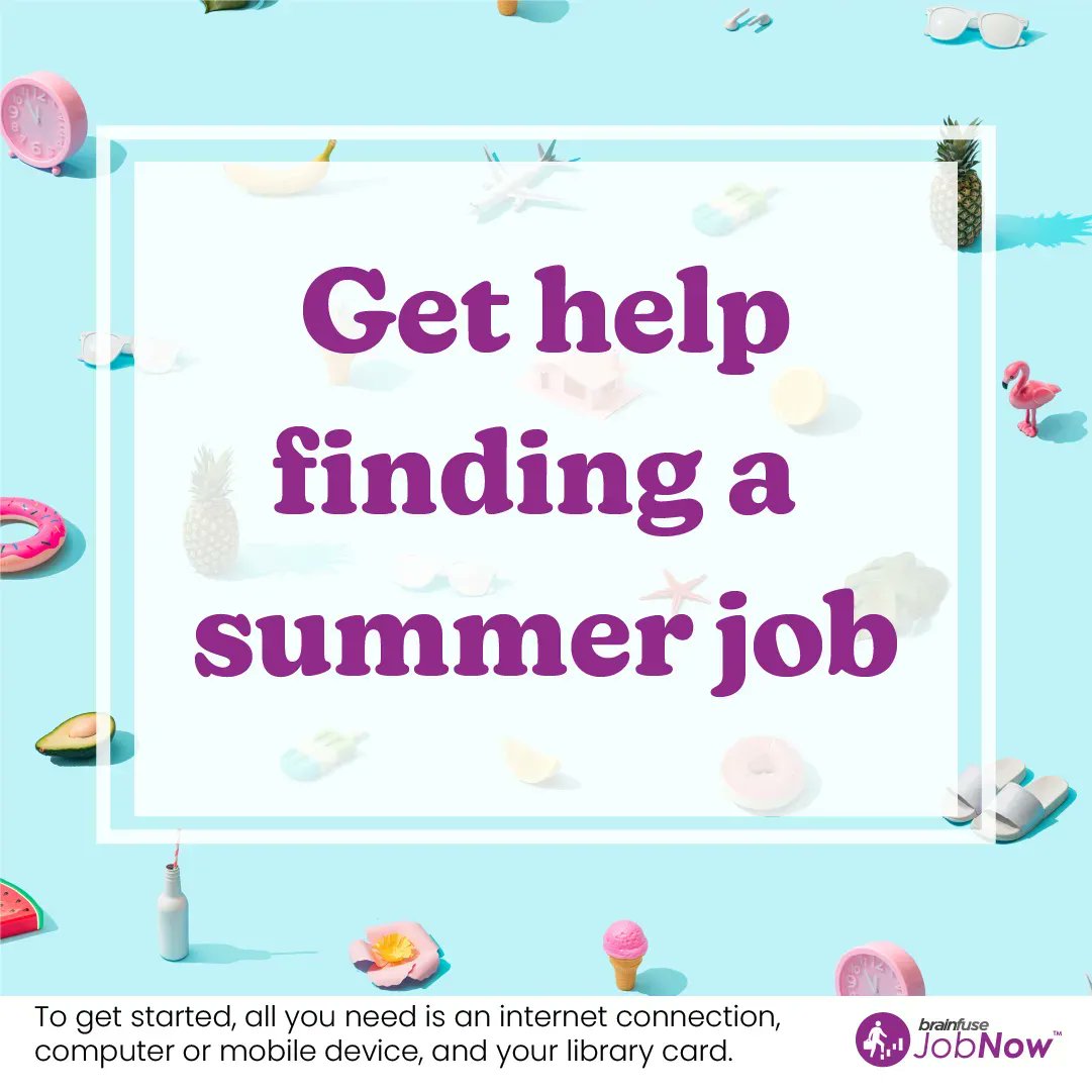 Need help finding a job this Summer but not sure where to start? Visit bit.ly/2QKF9Sh to connect with a free online job coach! All you need is your library card. #cmorlibrary #JobSearchHelp #Brainfuse #morethanjustbooks #centermoriches #freewithyourlibraycard #jobcoach