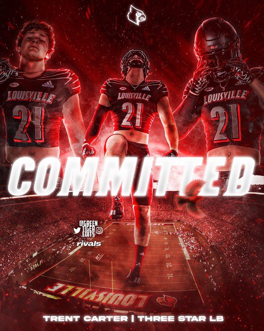 Card nation I’m HOME 🟥⬛️#Committed #GoCards @MarkIvey90 @JeffBrohm @LouisvilleFB @TMossbrucker @Brohm_Brady @DeshawnBrownInc @Bolles_Football @greentigeredits