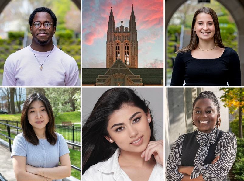 Seniors to Remember 🎓 Lubens Benjamin Isabella Secchiaroli Samara (Kudzai) Kapurura Annika Sharma Joann Hong. Read about their Boston College experiences before Commencement ➡️ on.bc.edu/2023Seniors