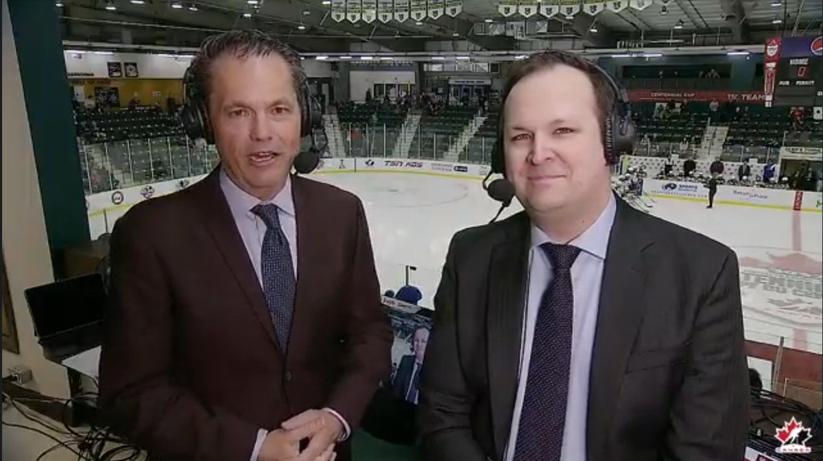 Having wrapped up one of the most fun broadcasting experiences of my career here at #CentennialCup, big thanks are due to @HNLiveCA and @DaveDawson7 for the opportunity, @BEwanchyshyn for making our 24 shows so incredible (1/2)