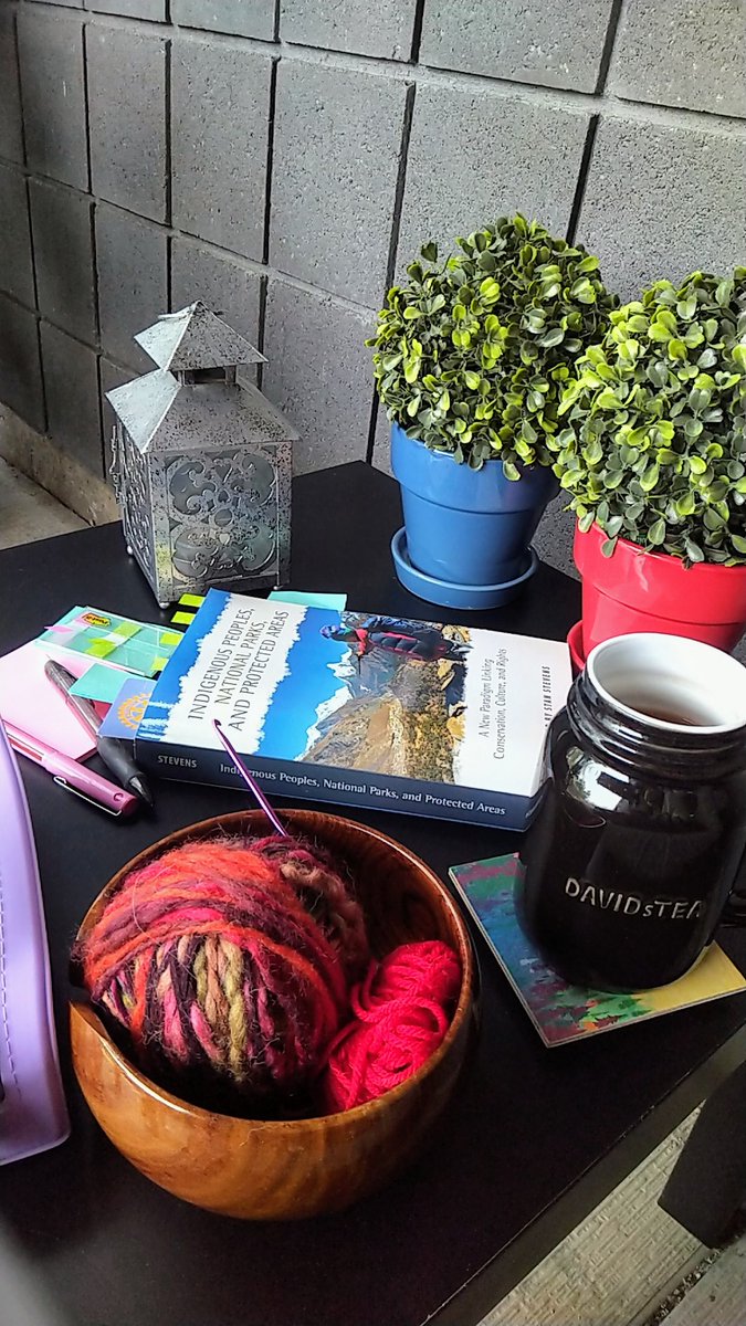 What a beautiful day to take some learning outside! 🐶🌷☕