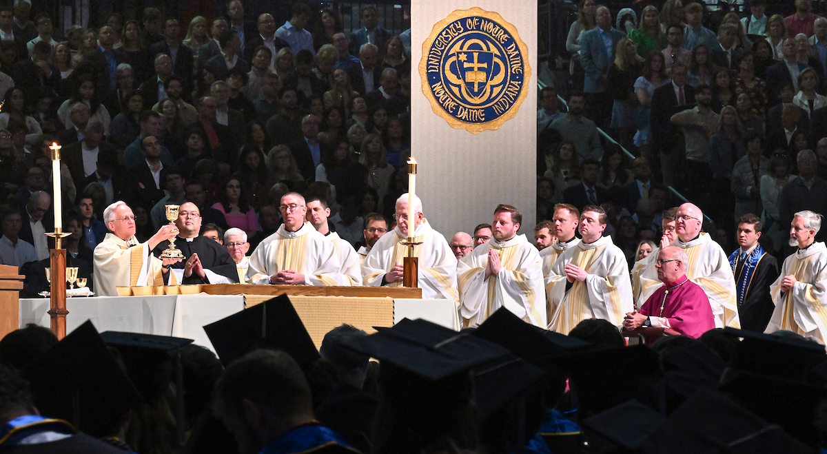 As we do each Commencement Weekend, we gathered in the Joyce Center for Mass last evening for a beautiful and prayerful liturgy. May the members of the Class of 2023 experience God's grace and love as they begin a new chapter in their lives.