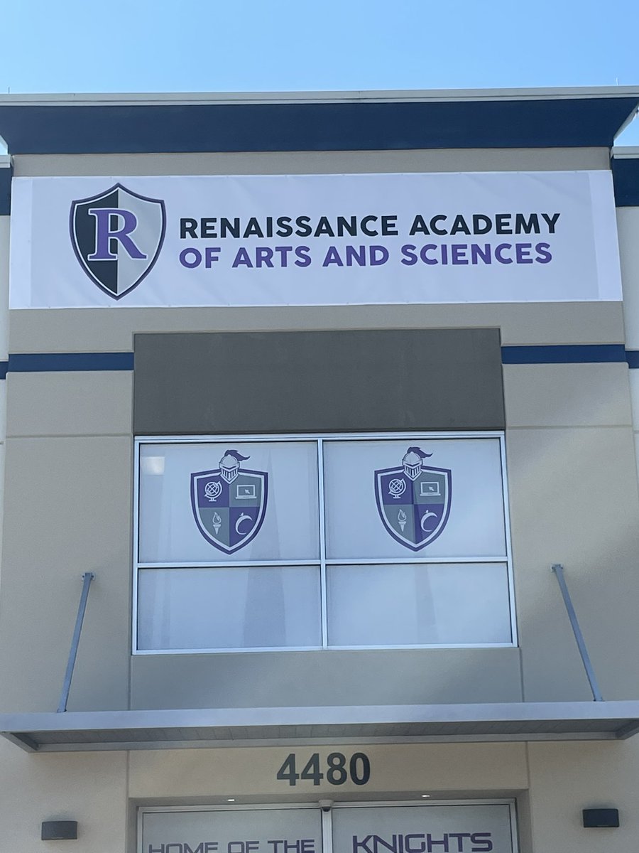 Renaissance Academy of Arts and Sciences is unveiled! It’s an exciting day in our school’s history as our K-12 school will create a seamless curriculum while creating college and career paths for our Knights! Go Knights! <a href="/drdchristiansen/">David Christiansen</a> <a href="/EddieRuiz531/">Eddie Ruiz</a> <a href="/CSUSAJonHage/">Jon Hage</a> <a href="/Jodi_Evans1/">Jodi Evans</a>