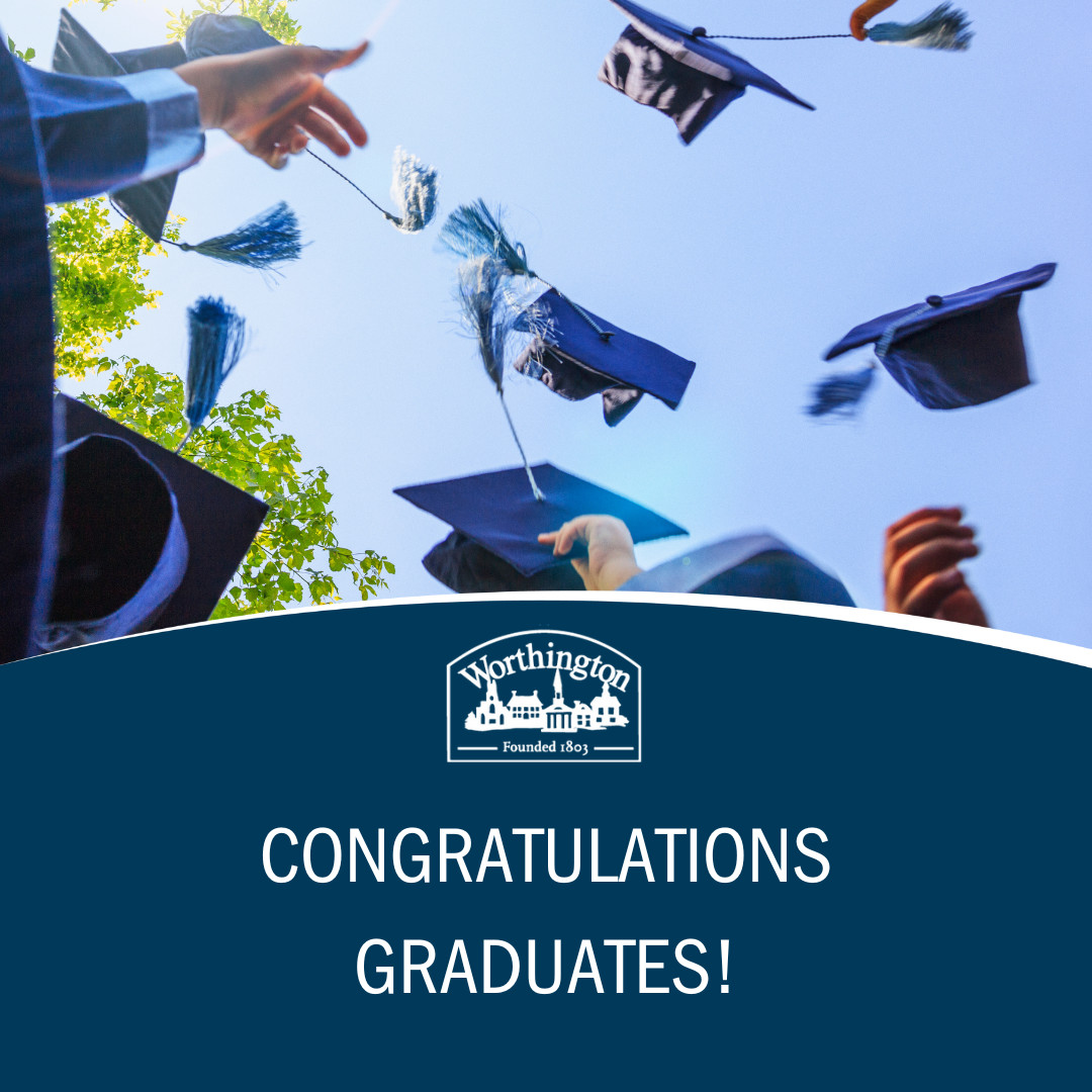 🎓 Congrats, Worthington graduates! The City of Worthington sends you the best of luck in all your future endeavors! 🎉 #WorthingtonGraduates #ClassOf2023