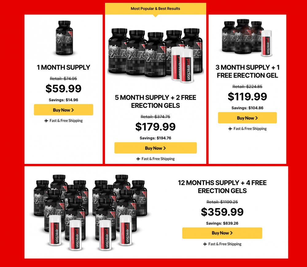 MarcosD23408078's tweet image. "Experience the power of Male Extra and satisfy your partner like never before! Our 100% safe and natural formula is backed by multiple studies for maximum results! Order now by clicking here👉mnqhs02jd.com/N2W6N/FGXLG/ #PerformanceBoost #MaleExtra #NaturalIngredients"