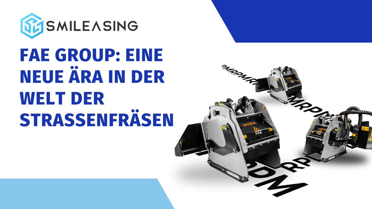 Smileasing_de's tweet image. Die FAE Group, bekannt für innovative Lösungen im Bereich Construction/Wegebau, revolutioniert den Markt mit der Vorstellung von drei neuen Fräsen.
#Bagger #Baumaschine #Baumaschinen #BaumaschinenLeasing #FAE #FAEGroup #Fräse #Straßenfräse

smileasing.de/fae-group-eine…