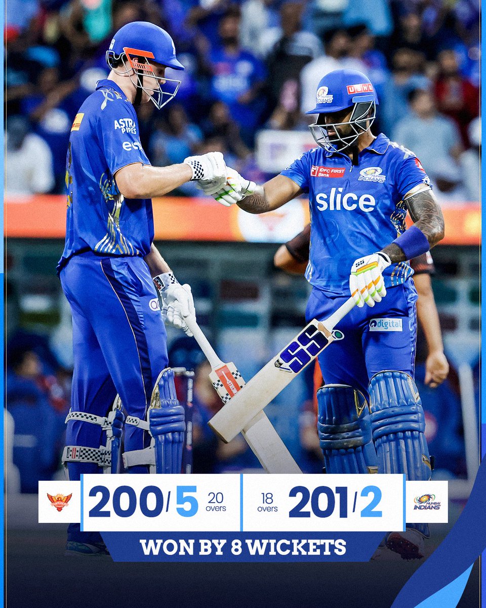 2️⃣ 𝗣𝗢𝗜𝗡𝗧𝗦 ✅

#OneFamily #MIvSRH #MumbaiMeriJaan #MumbaiIndians #TATAIPL #IPL2023