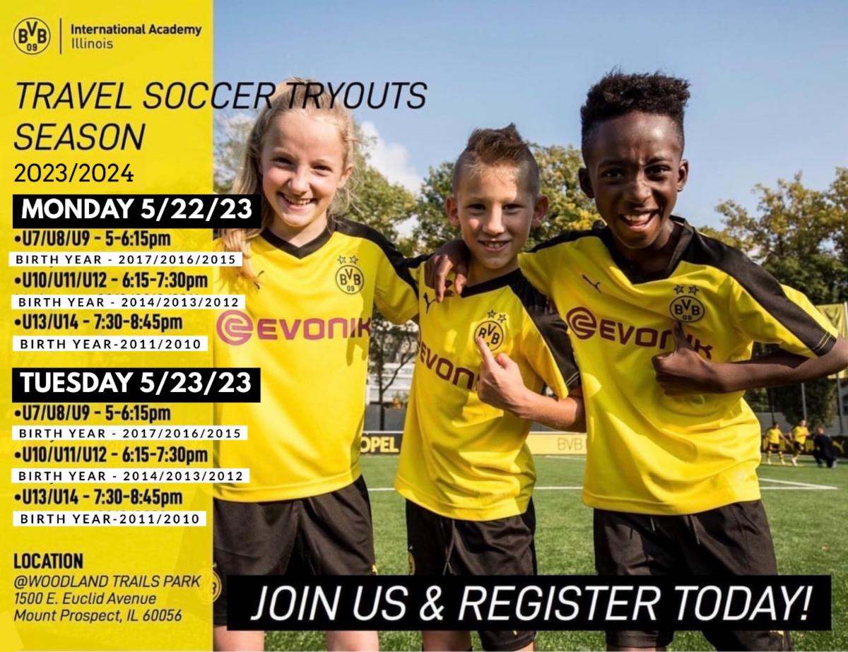 1 DAY AWAY - MAY 22nd &amp; MAY 23rd - TRAVEL SOCCER TRYOUTS - SEASON 2023/2024 - REGISTER NOW!
conta.cc/42N6FSp