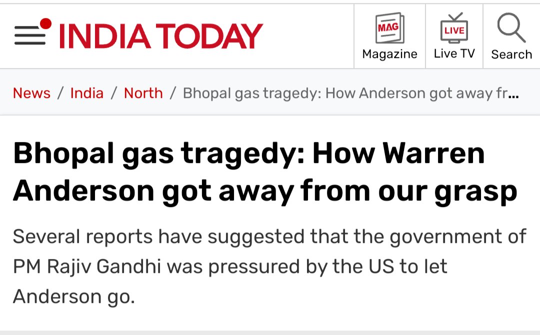 MittaVamsiBJP's tweet photo. Are you talking about the delivery of Bhopal Gas Tragedy conspirator Warren Anderson to USA? https://t.co/nx5ScuZfXB