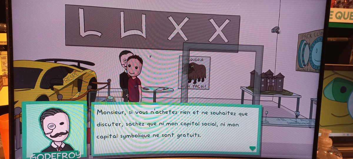 Au <a href="/stunfest/">Stunfest Festival</a> , il y a des tables rondes avec des sociologues qui parlent du jeu vidéo, des supports et leurs consequences, des structures... et c'est très intéressant. 
Bon, nous, niveau sociologie on s'est arrêtés assez tôt ! <a href="/BrunoVetel/">bruno vetel</a> @EstebanGrine
