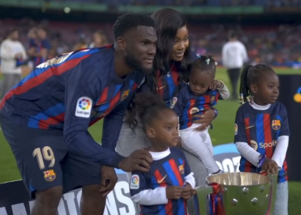 The melanin is poping, so pretty. Kessie's wife is arguably the most beautiful WAG of our Barcelona players.