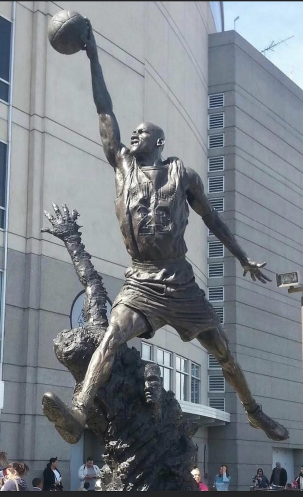 Greatest sports statue in #NBA history