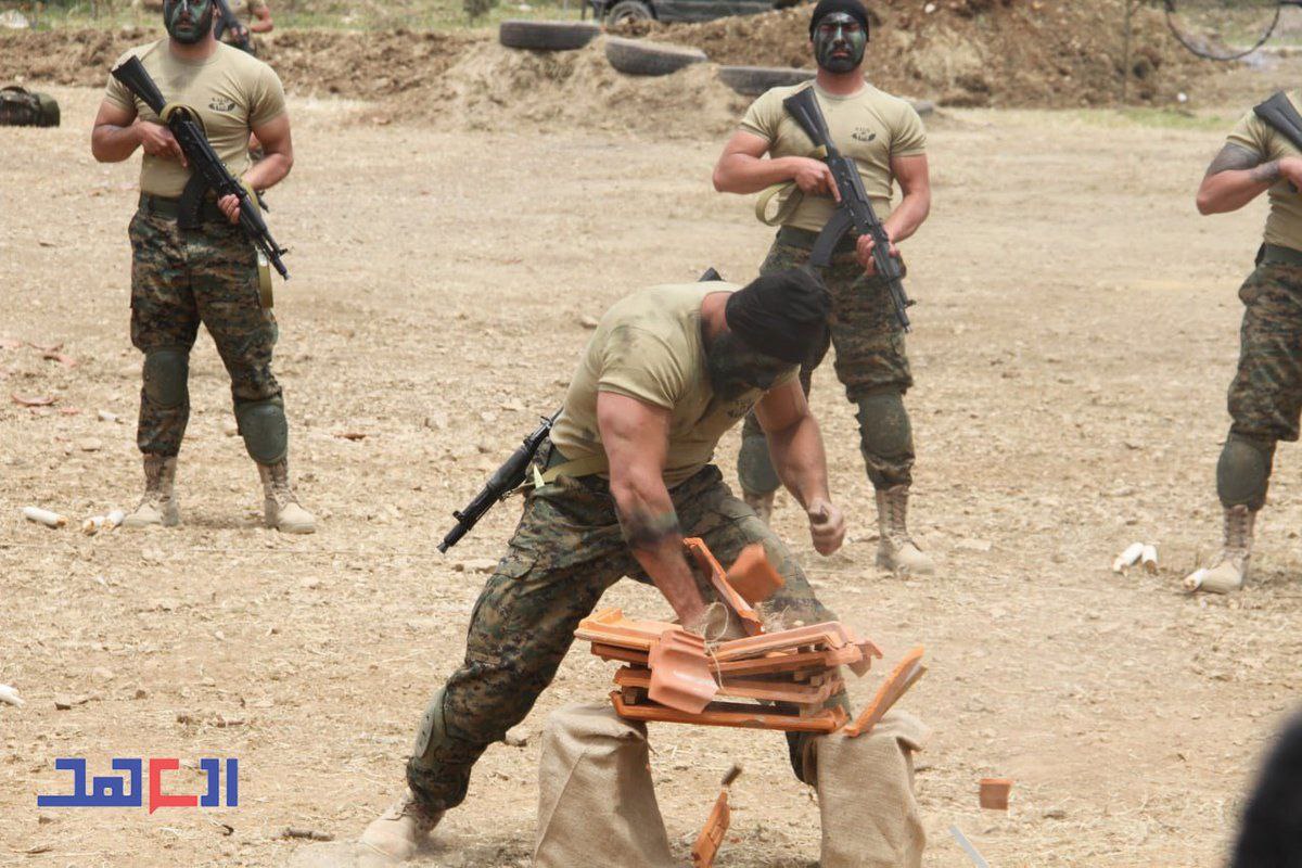 AbuAliEnglishB1's tweet image. And another threat from #Hezbollah to #Israel during today&apos;s public &quot;#military_exercise&quot;:

&quot;Zionists living in houses with clay tiled rooves, beware!&quot;