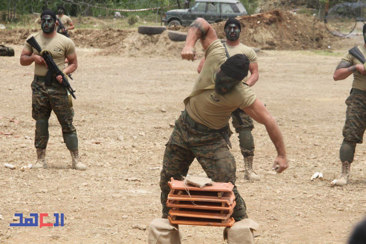 AbuAliEnglishB1's tweet image. And another threat from #Hezbollah to #Israel during today&apos;s public &quot;#military_exercise&quot;:

&quot;Zionists living in houses with clay tiled rooves, beware!&quot;