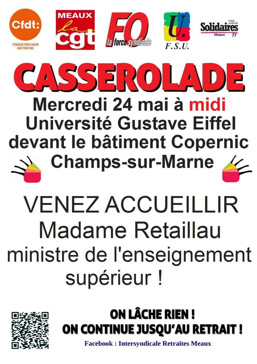 #PartoutToutLeTemps 
Casserolades contre ce gouvernement qui méprise le peuple !
#JusquAuRetrait 
#64AnsCestToujoursNon