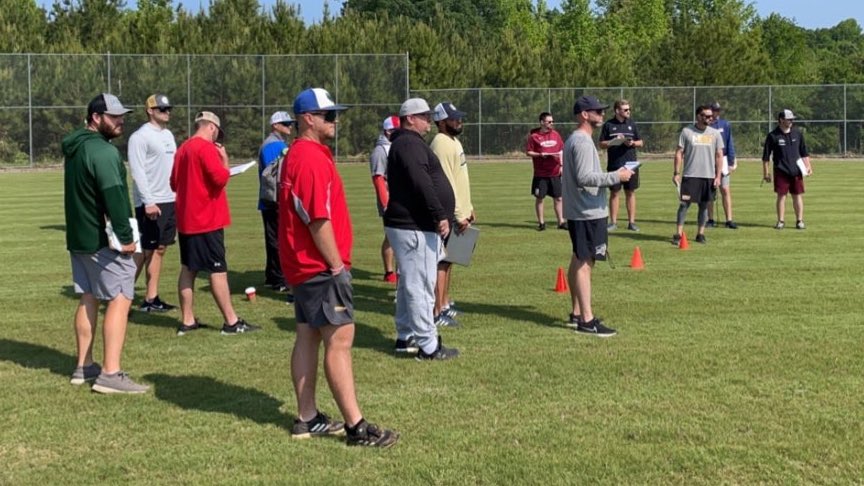 DynamicBaseball's tweet photo. 12 Coaches in attendance today at @DynamicBaseball @D1Draftable Max Exposure Combine! 60s are underway!
#DynamicD1Draftable
#DynamicBaseball https://t.co/j3LjXQnOt2