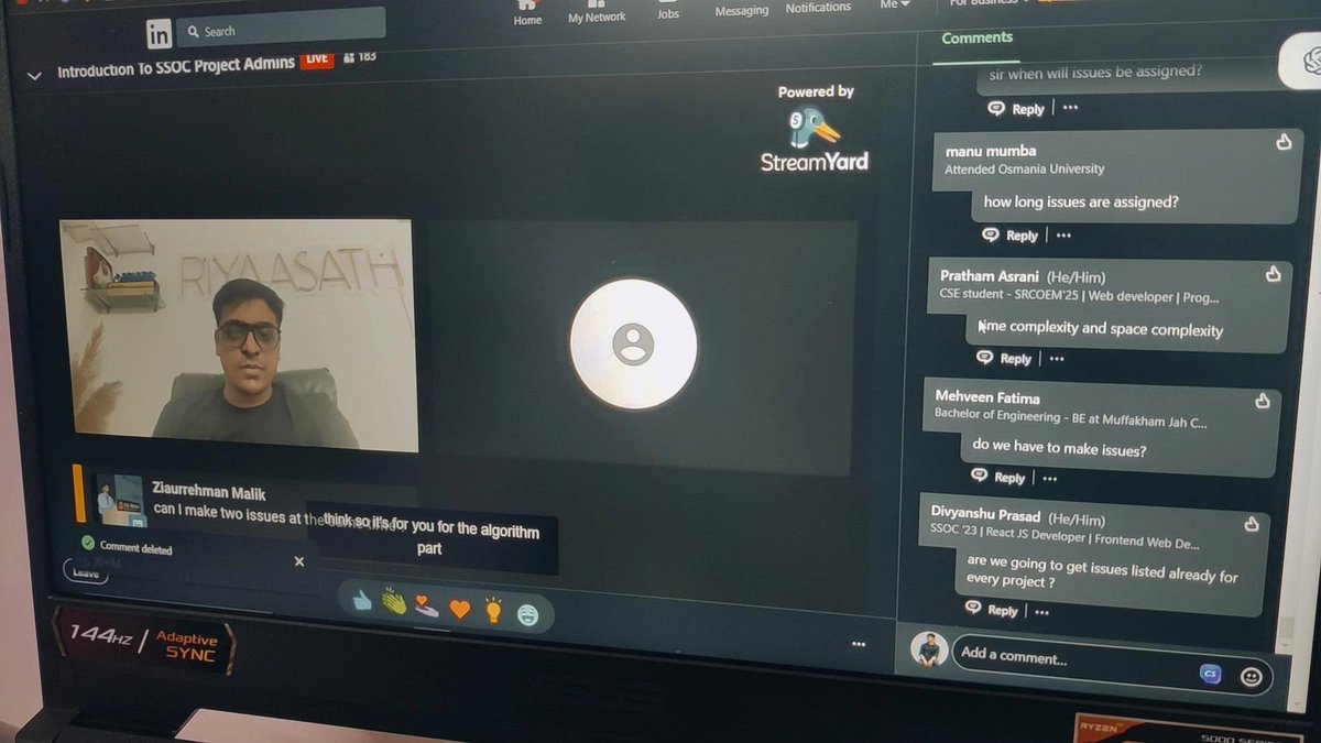 impoulav's tweet photo. Attended @hack2skill Social Summer of Code introductory LinkedIn live session.
#OpenSource #SSoC #SSoC23 https://t.co/Npo5RcqsWL