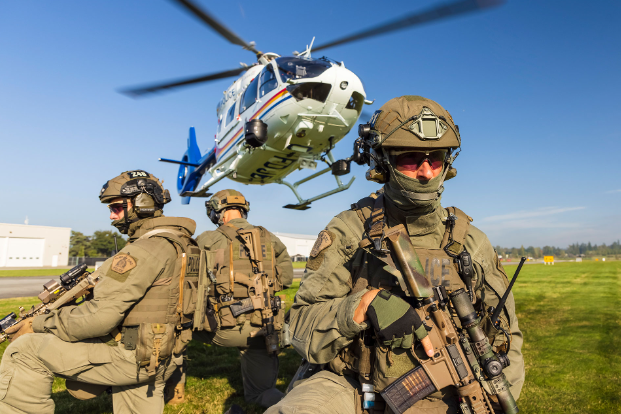 Airbus, Teledyne FLIR, Colt and General Dynamics will be at the CANSEC arms show in Ottawa. These companies have equipped the RCMP C-IRG with helicopters, drones, rifles and bullets. For more on the protest on May 31 vs CANSEC: pbicanada.org/2023/05/21/rcm… #AbolishCIRG #ShutDownCANSEC