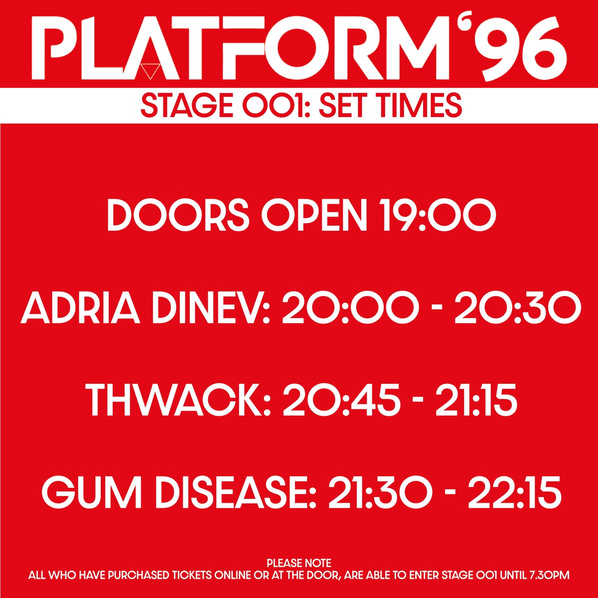 Here are the set times for today! We look forward to seeing you soon! Choo Choo! 🚂
4h left to get your online tickets! 🎟️ Otherwise, feel free to get them at the door!
#punklondon #londonpunk #londonpubs #sundayfunday #sundayevent #todayistheday #london #queerartist #londongig