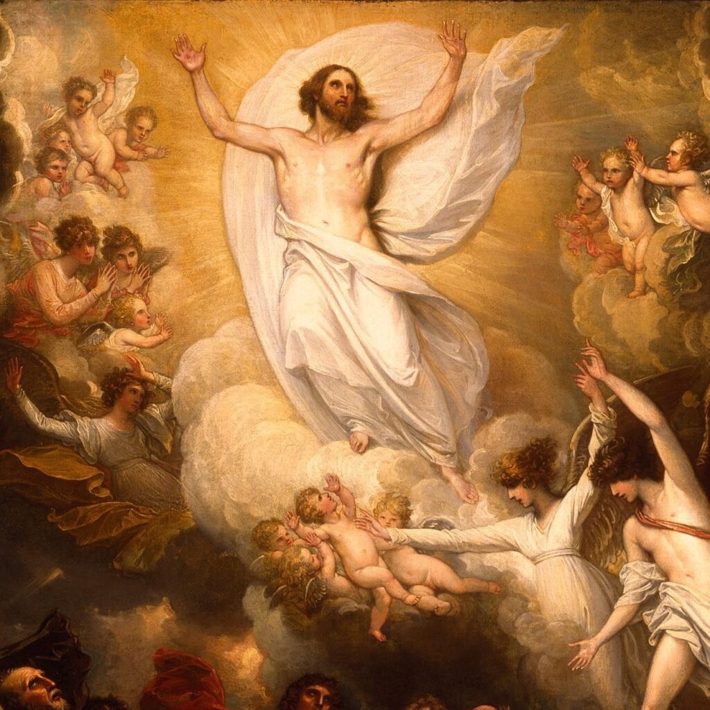 'And behold, I am with you always, until the end of the age.' 
~Matthew 28:16-20 

The ascension reminds us that Christianity is not only an historical faith, but a faith of the present and future. Jesus is, right now, in glorified humanity on the throne of the universe,