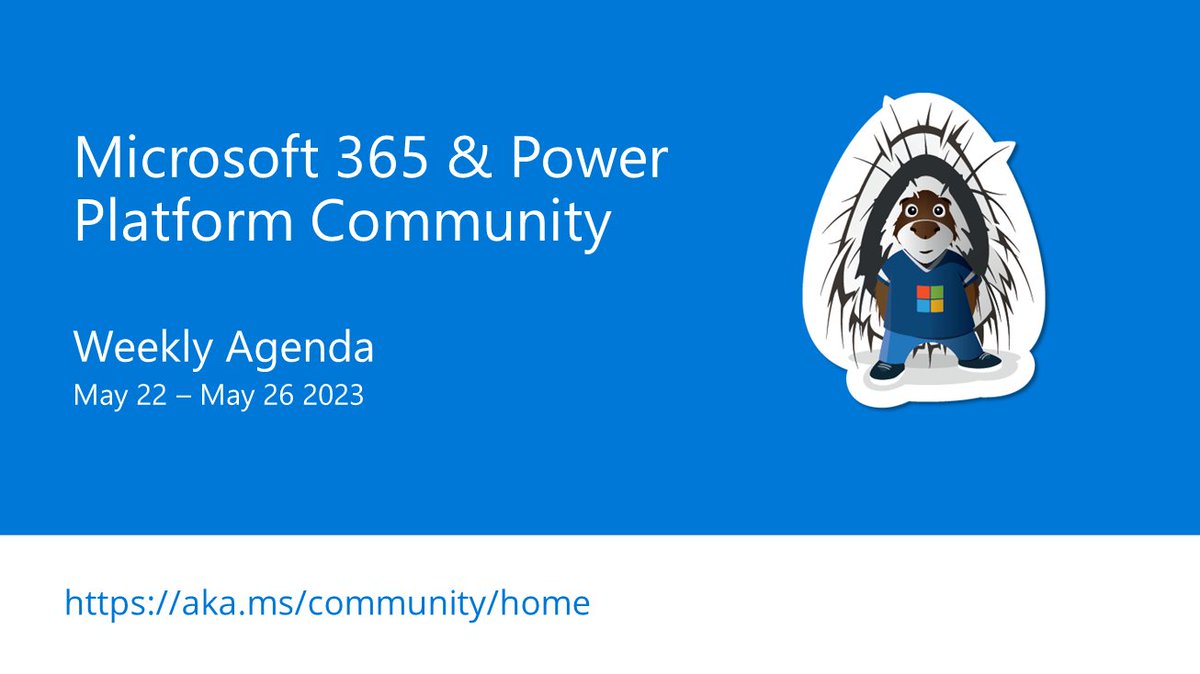 TRELOHAN Kevin (@ktrelohan) on Twitter photo #RT <a href="/SharePoint/">Microsoft SharePoint</a>: 💡 Weekly update on upcoming calls from Microsoft 365 & Power Platform Community
- Agenda details for next week's calls
- Demos on #Microsoft365dev, #MicrosoftTeams, #SharePoint, and #PowerPlatform
- Assets and events
and more... 🚀
… #RT <a href="/SharePoint/">Microsoft SharePoint</a>: 💡 Weekly update on upcoming calls from Microsoft 365 & Power Platform Community
- Agenda details for next week's calls
- Demos on #Microsoft365dev, #MicrosoftTeams, #SharePoint, and #PowerPlatform
- Assets and events
and more... 🚀
…