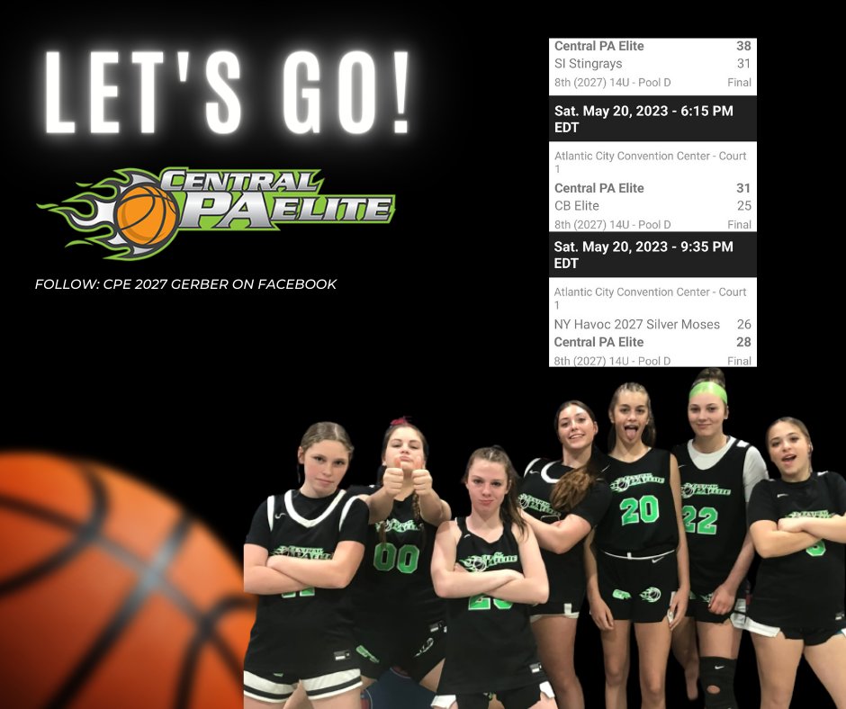 We came to play! Day 3...let's do this 🏀🏀🏀 3 and 0 for the weekend so far with one game to go. Today we face the Western PA Bruins at 2:55 on court 3. Come check us out or watch us on Facebook! #Letsgo #teamwork @SelectEventsBB @centralpa @YSGBasketball @KPannell71 @gerberbr