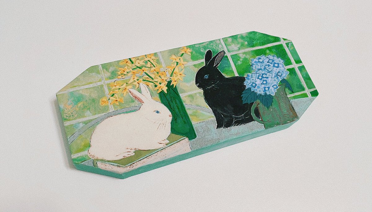 「今月のwebshopではウサギが登場します 自分が欲しいくらいキュンとくる作品に」|磯﨑菜那のイラスト