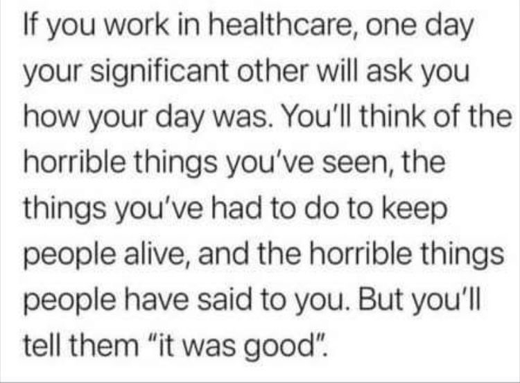 Going through a breakdown.