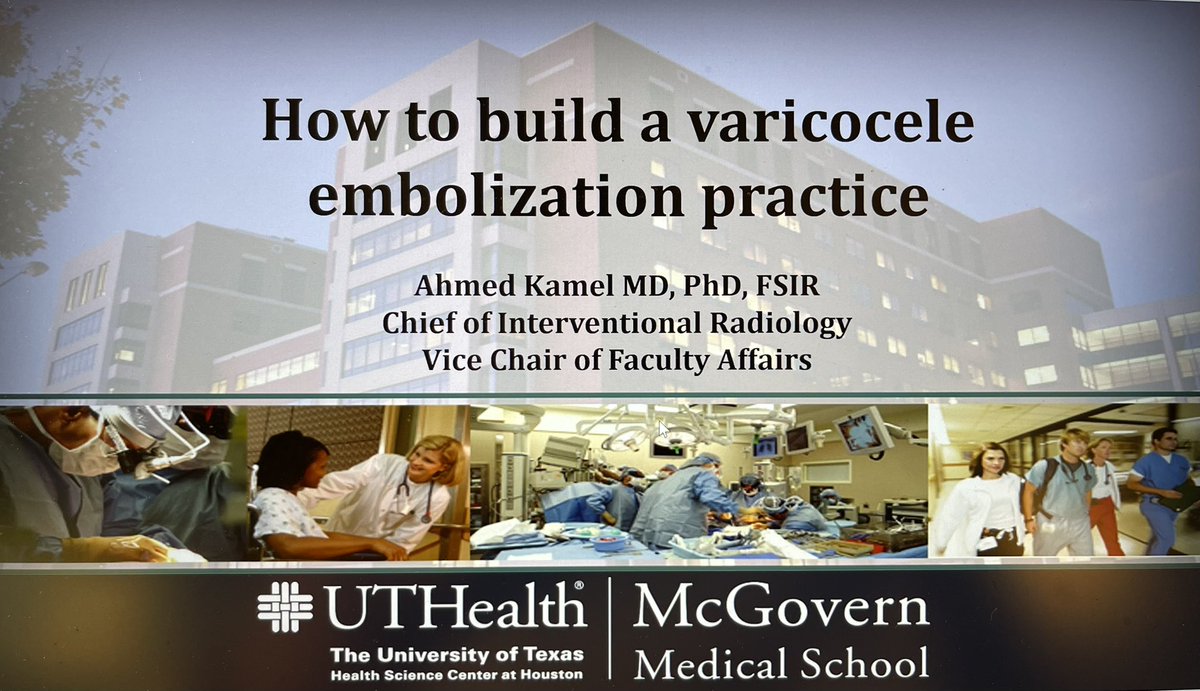 Presenting on practice building for varicocele embolization at #Gest2023 @thegestgroup at 10:30 CST. #interventionalradiology #interventional #minimallyinvasive #procedures #radiology #irads