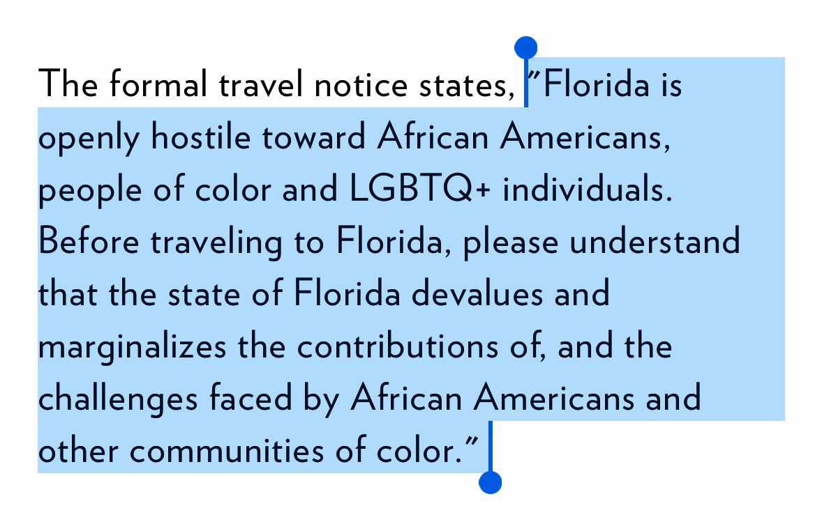 The NAACP has issued a travel advisory for the state of Florida.

naacp.org/articles/naacp…